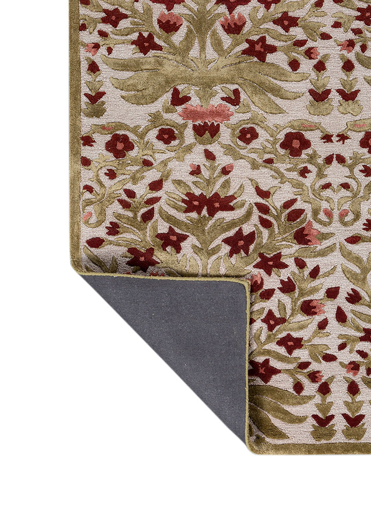 bodhi ivory wool and viscose Hand Tufted Rug - Perspective