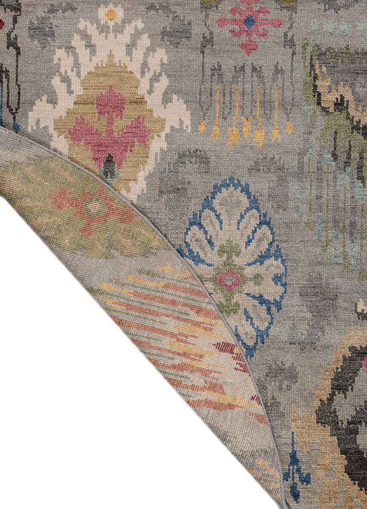 savana grey and black wool Hand Knotted Rug - Perspective savana grey and black wool Hand Knotted Rug - Perspective