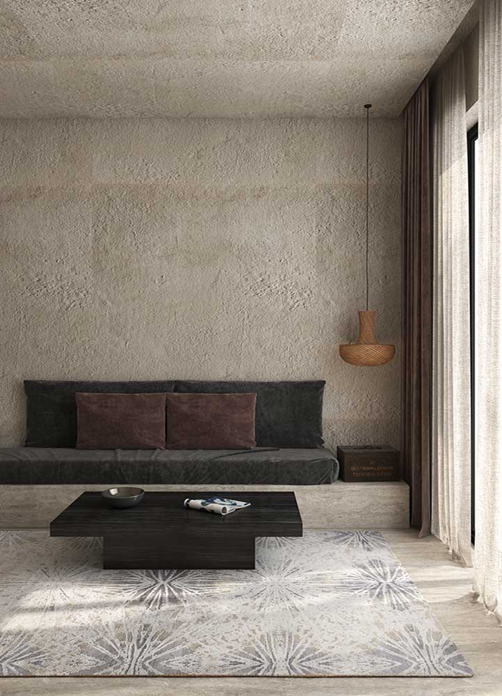 chaos theory by kavi ivory wool and bamboo silk Hand Knotted Rug - RoomScene