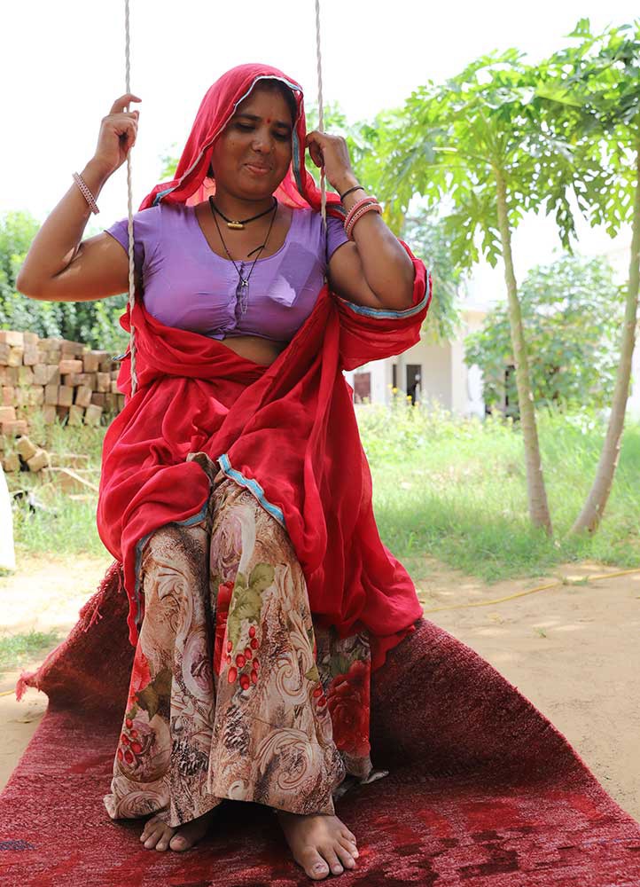 manchaha red and orange wool and bamboo silk Hand Knotted Rug - RoomScene manchaha red and orange wool and bamboo silk Hand Knotted Rug - RoomScene