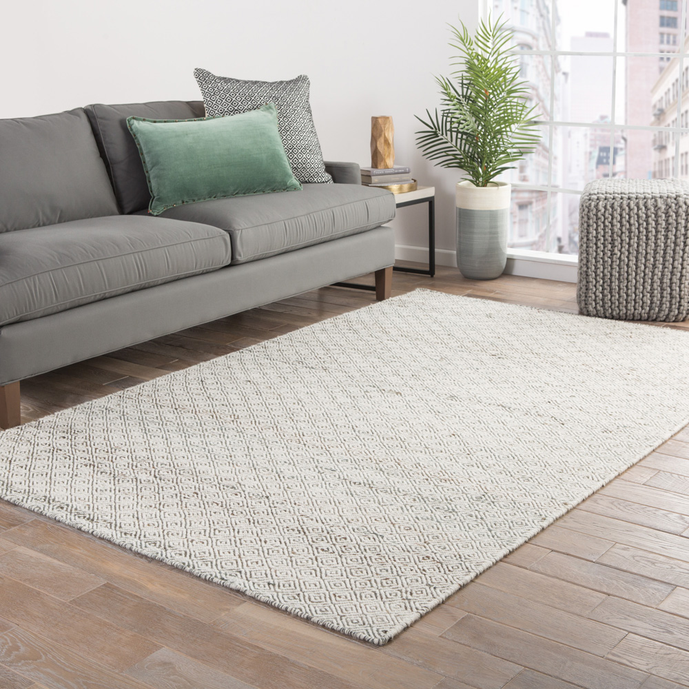 abrash ivory jute and hemp Flat Weaves Rug - RoomScene