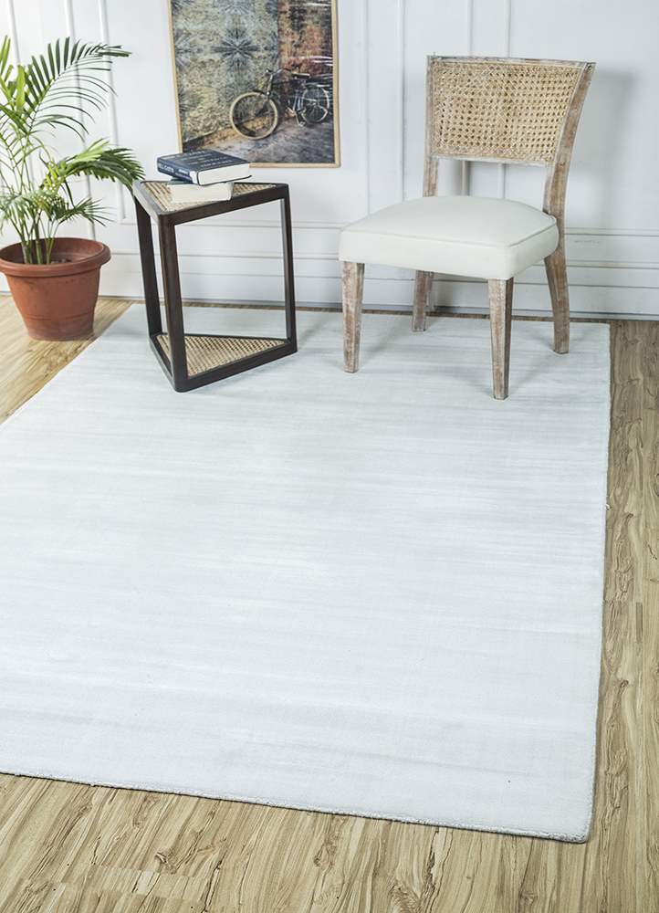 basis ivory viscose Hand Loom Rug - RoomScene