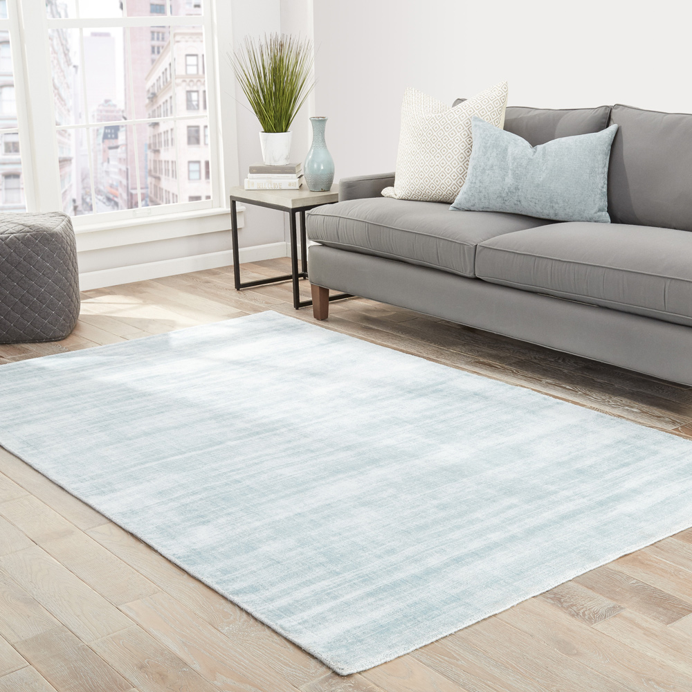 basis grey and black viscose Hand Loom Rug - RoomScene