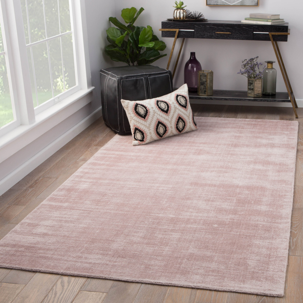 basis pink and purple viscose Hand Loom Rug - RoomScene