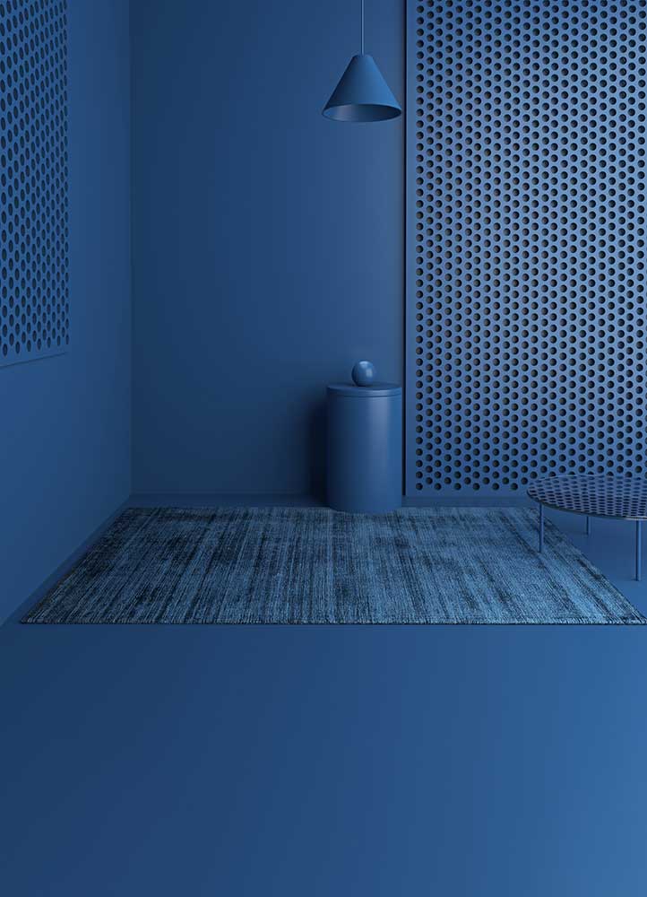 basis blue viscose Hand Loom Rug - RoomScene