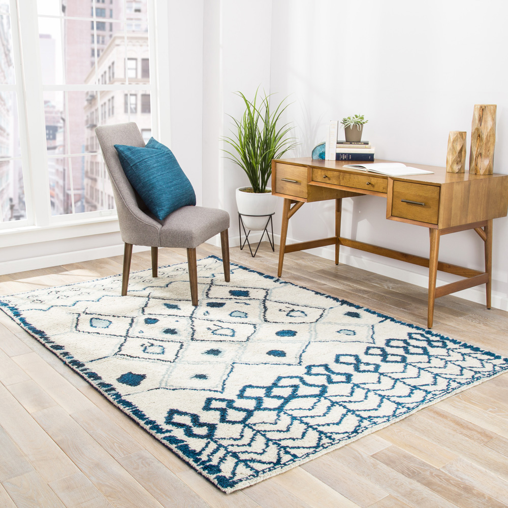 zuri beige and brown wool Hand Knotted Rug - RoomScene