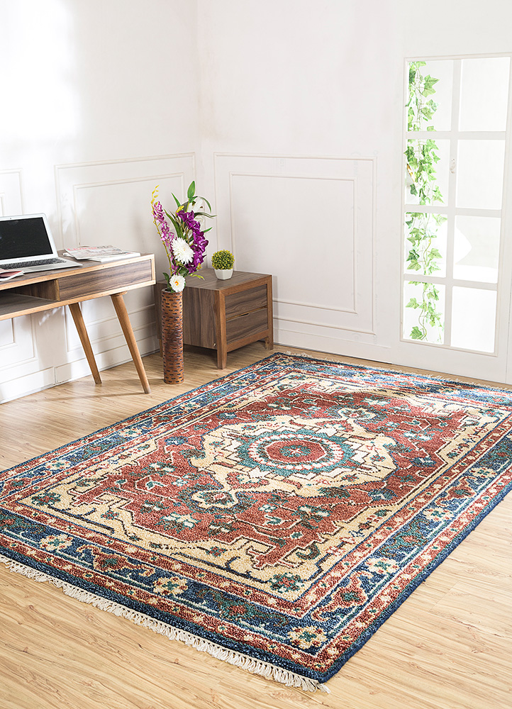 savana multi wool Hand Knotted Rug - RoomScene