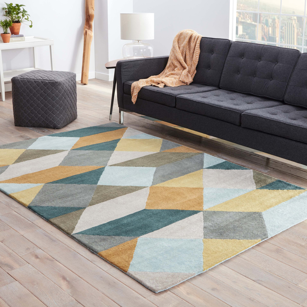 transcend multi wool Hand Tufted Rug - RoomScene