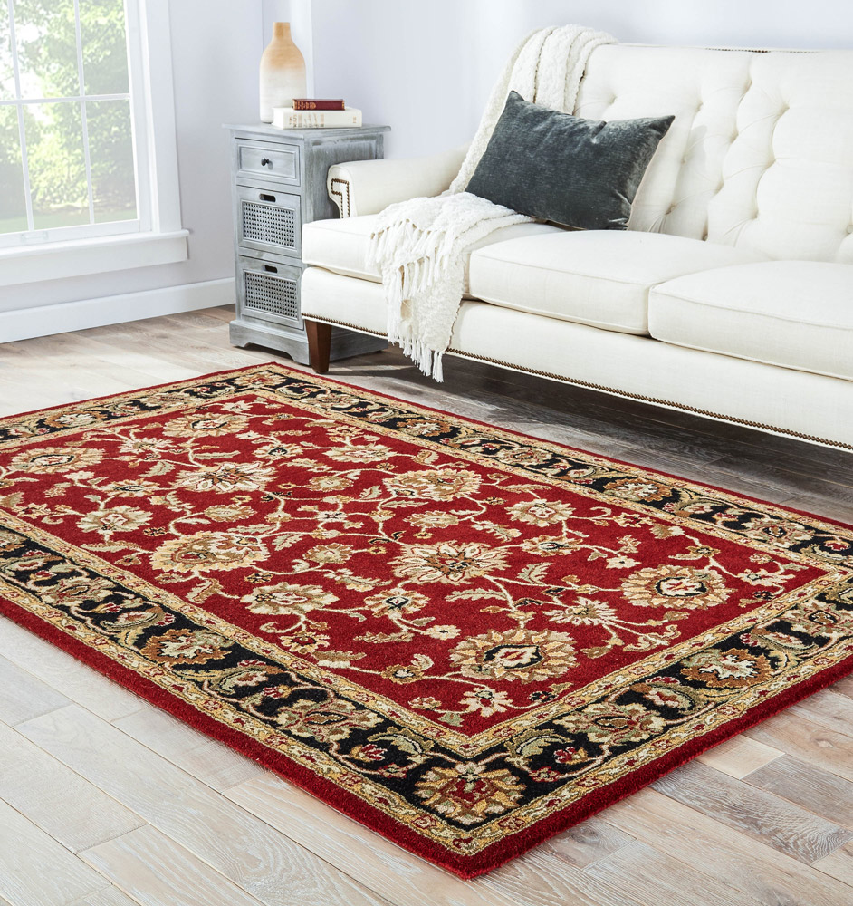 kasbah red and orange wool Hand Tufted Rug - RoomScene